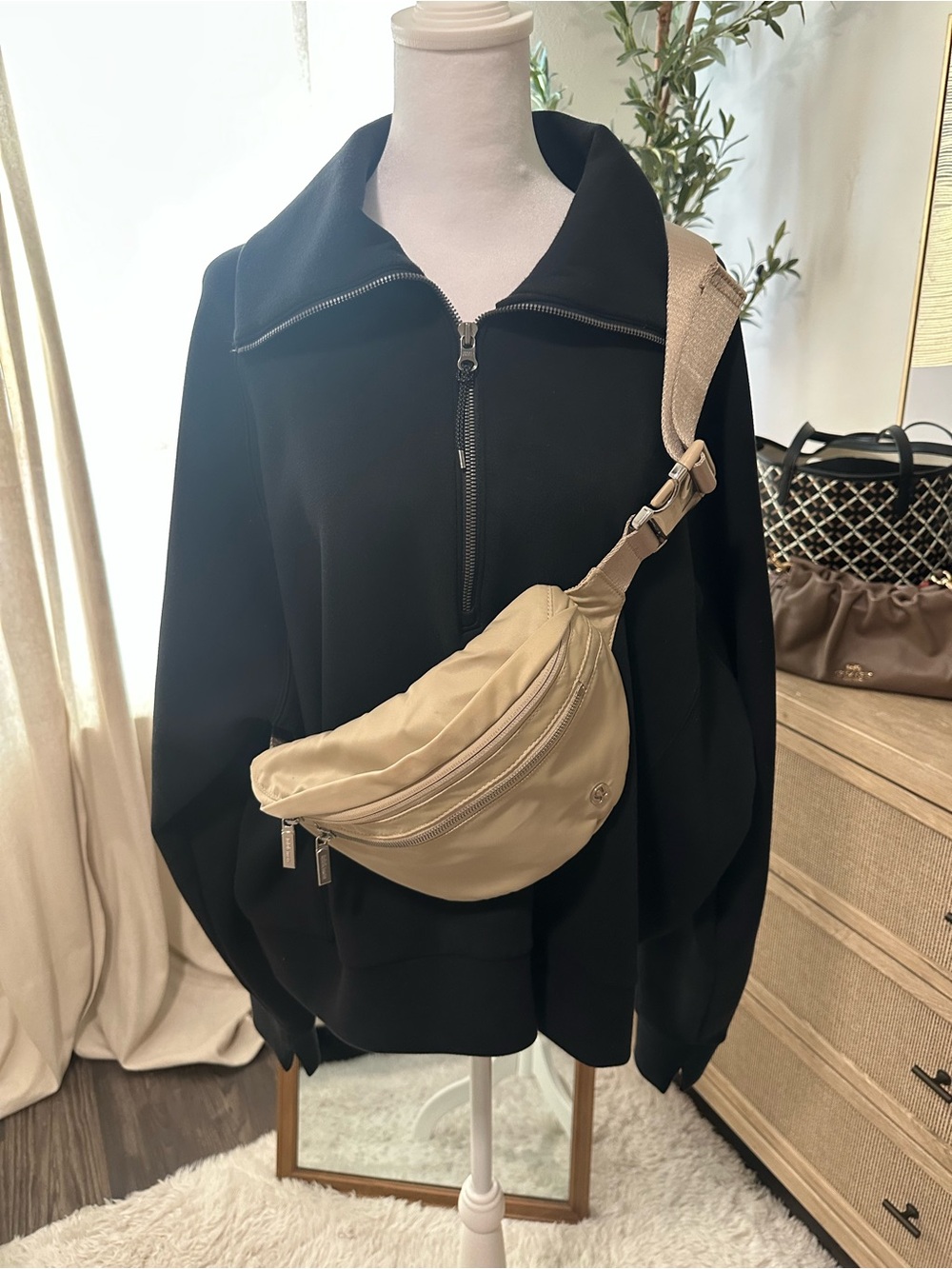 SPANX AirEssentials half zip sweatshirt